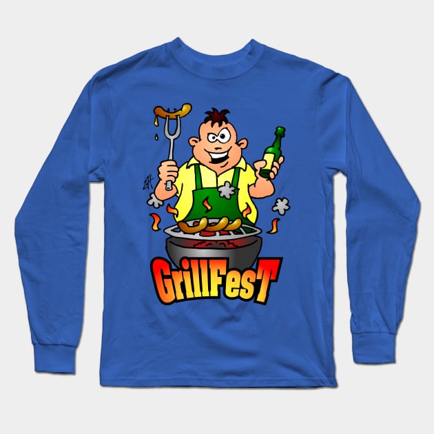 Grillfest Long Sleeve T-Shirt by Cardvibes